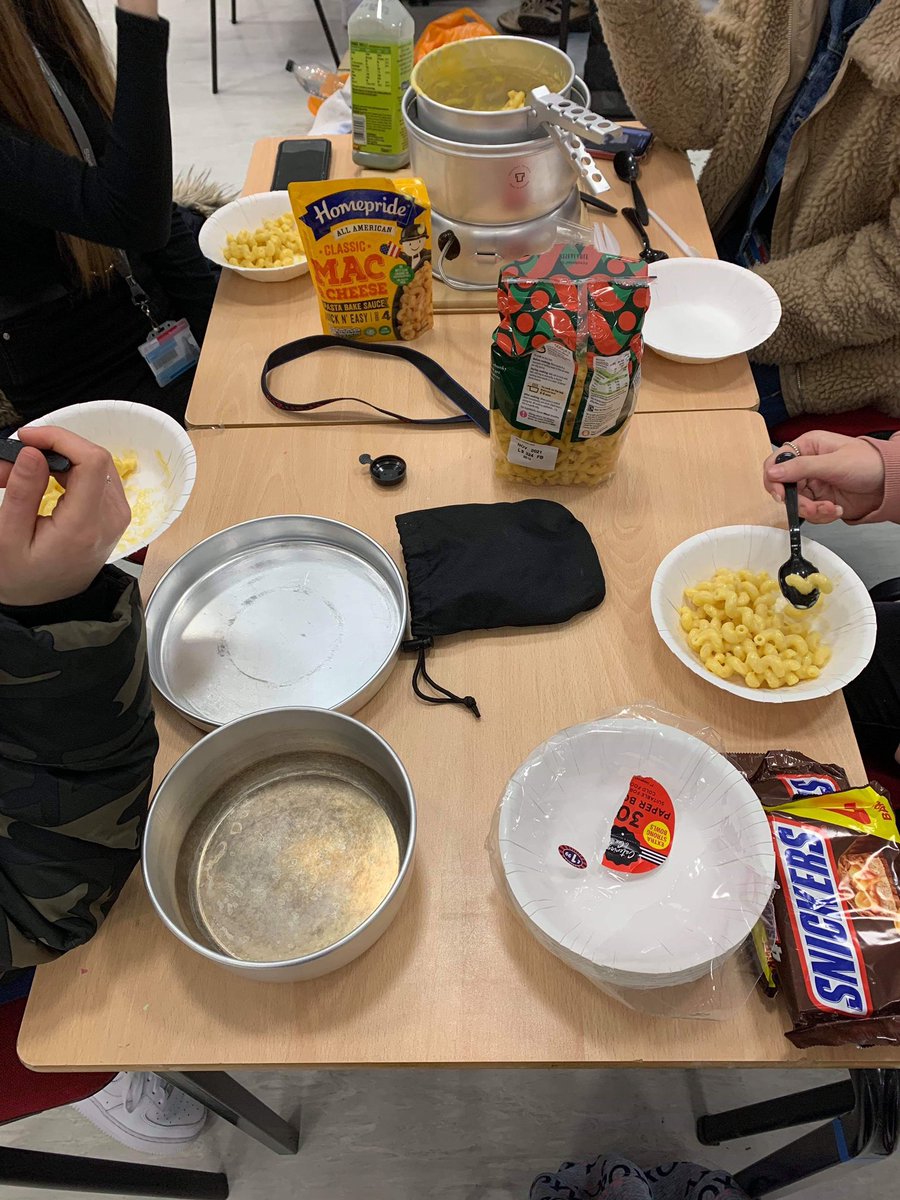 StudentNlc's tweet image. Travel and Tourism students putting their cooking skills to the test by planning meals for their upcoming Duke of Edinburgh expedition. Good work everyone! @DofE @NorthLindsey