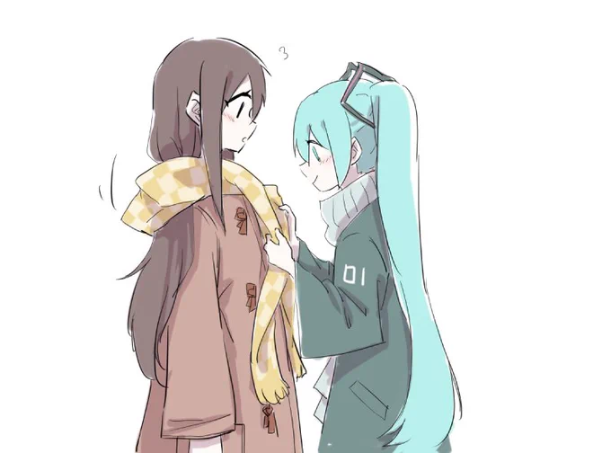 女マスターと初音ミク 