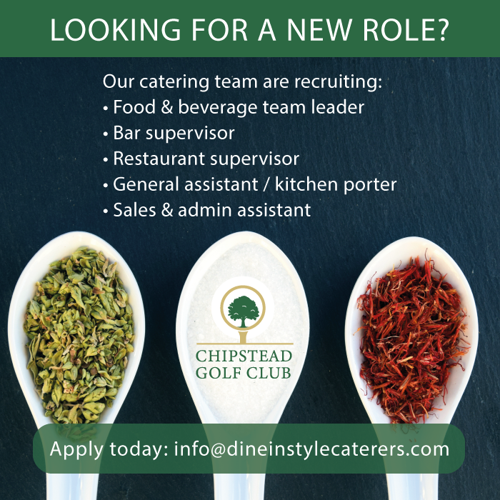 Chipsteadgolf's tweet photo. Our catering team are recruiting!
If you're looking for a new role, apply today to info@dineinstylecaterers.com
#catering #weddingvenue #caterer #golfclub #surreyweddings #cooking #baking #chef #jobvacancy #surreyjobs #surreynetworking #recipes #golfing #recruitment #dining https://t.co/6jJMVDMBYZ