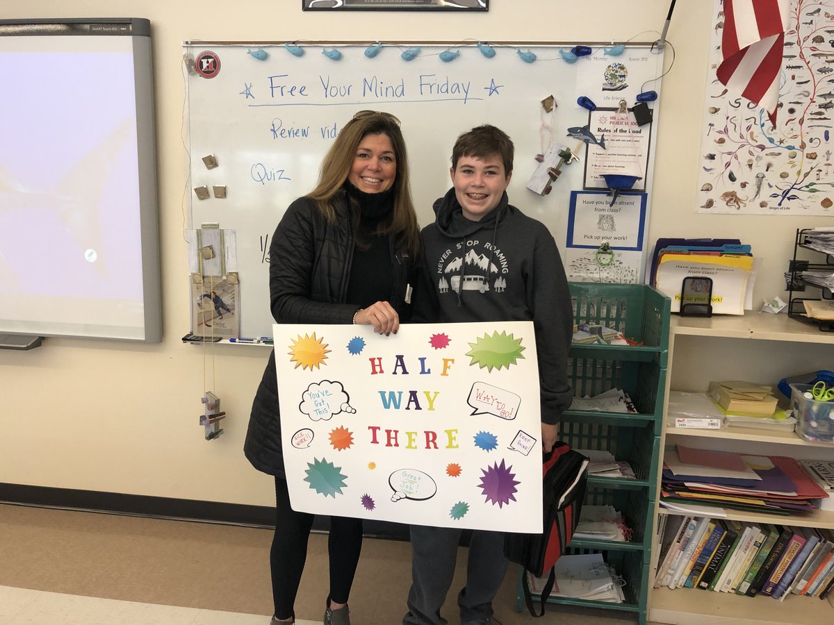 hmurphyhms's tweet photo. Middle of Middle School (M.O.M.S) for 7th graders! Great White Shark Moms came in to support their students! @HinghamMidSch @HinghamSchools #1/2waythere #middleofmiddleschool https://t.co/I41HPq6qAe