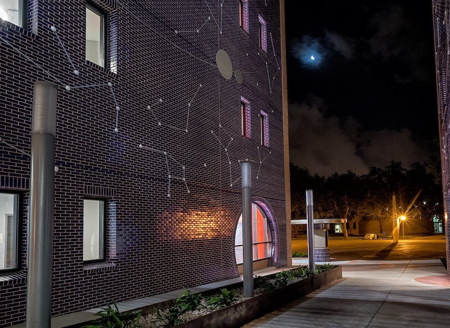 South Wall on the Science building in Edinburg.