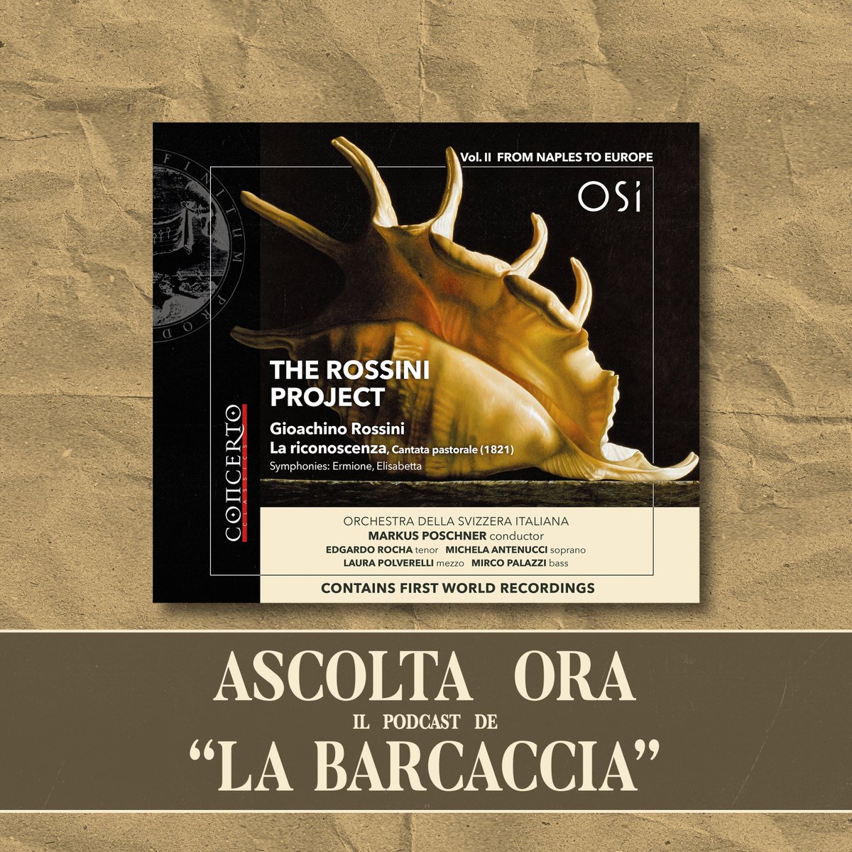 Concertoclassic's tweet photo. Qualche giorno fa durante il programma #LaBarcaccia su @Radio3tweet si è parlato di “The Rossini Project Vol.II: From Naples to Europe”.

Ascolta il podcast qui ➡️ https://t.co/ibhIudtgtT https://t.co/gNfWzXOvTj