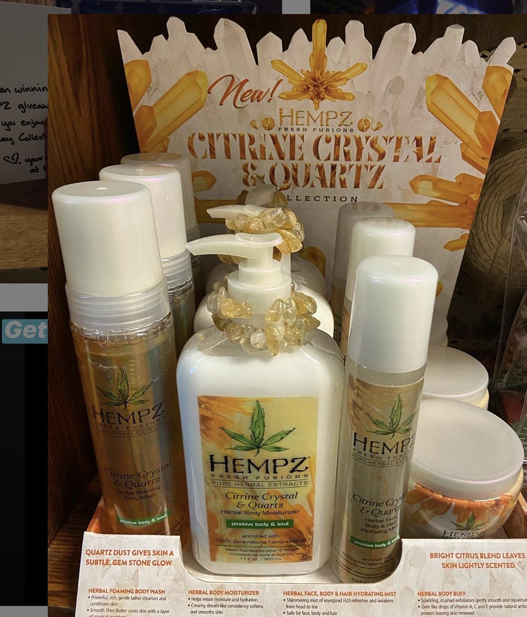 hempz citrine crystal & quartz lotion