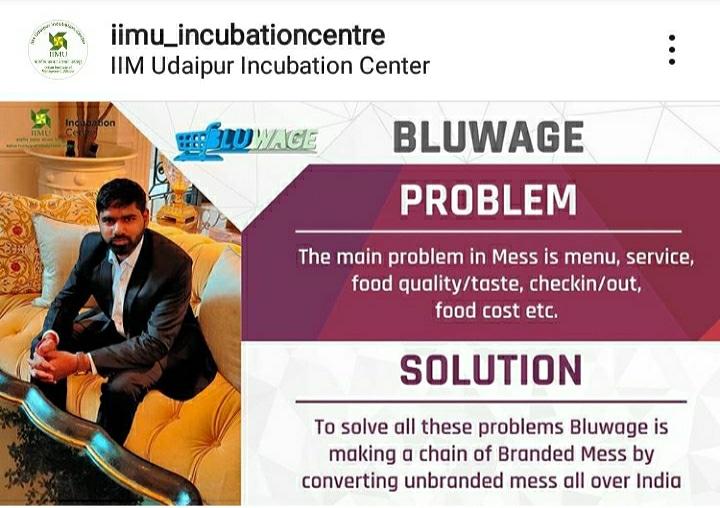 bluwage's tweet photo. Bluwage is solving the quality of food by spreading their chains. . . #IIMUdaipurIncubationCenter #LaunchnZoom2.0 #DepartementofScienceandTechnology #Nidhi_Accelerator_Program #NSTEDB #Startups #innovation #bluwage @manishrivash #startup #gndec @bluwage @GNDEC @incubation_iimu https://t.co/mLXZBPGc58