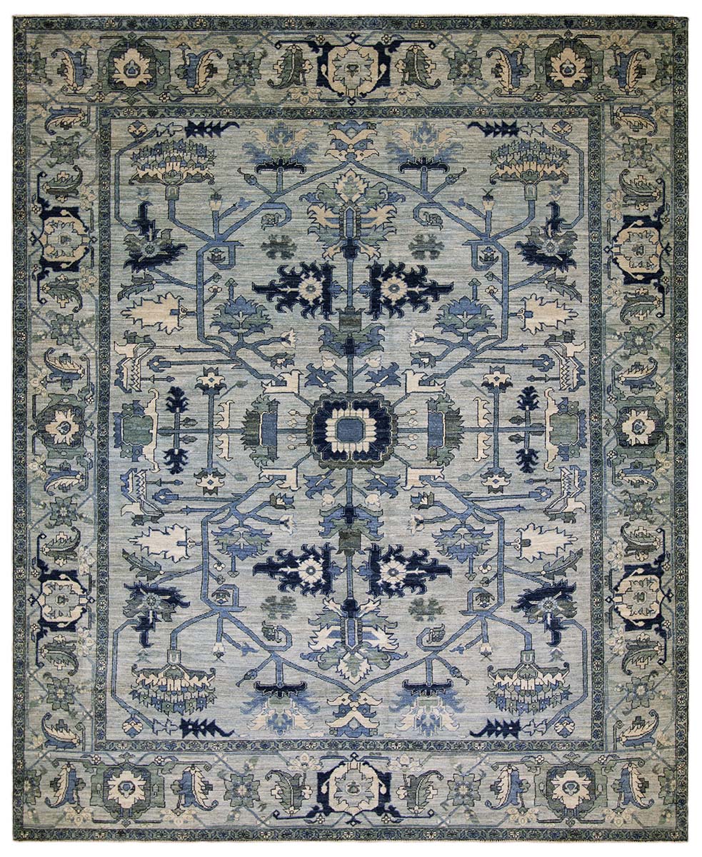 Can you believe the vibrant blues in this gorgeous rug are from vegetable dyes? This process is all-natural and eco-friendly, and we love the effect in SERAPI, a 100% wool hand-knotted Persian area rug.

#sustainability #ecofriendly #allnatural #decor #interiordesign #classicblue
