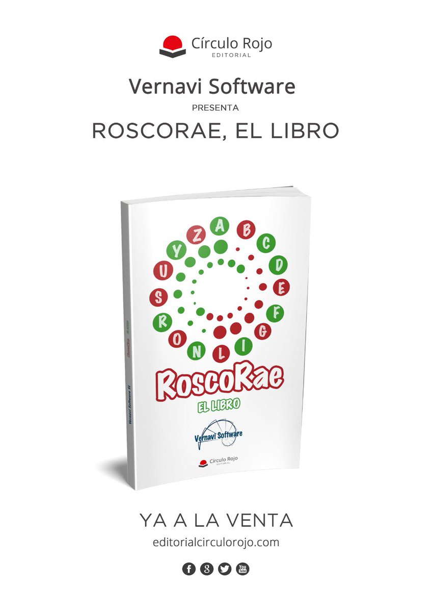 RoscoRae's tweet photo. https://t.co/TR7BtKNxV6

RoscoRae, el libro nace de la exitosa aplicación para móviles RoscoRae®.

Este divertido entretenimiento cultural está compuesto por 43 de los Roscos más aclamados. Cada uno de ellos consta de 25 preguntas tipo test y solo una de las cuatro respuestas... https://t.co/9vnbk4nj9W