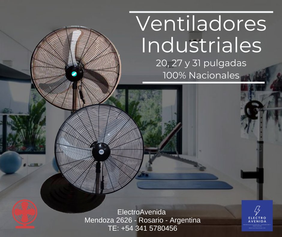 electro_avenida's tweet photo. 🔥 Aprovechá nuestras Super Ofertas en Ventiladores Industriales!
✔️ Ventilador 20" de pie $7.300
✔️ Ventilador 26" de pie $9.580
✔️ Ventilador 30" de pie $10.990
✔️ Ventilador 20" de pared $6.340
✔️ Ventilador 26" de pared $8.110
✔️ Ventilador 30" de pared $9.050 
#ventiladores https://t.co/EJQ8EqgVn3