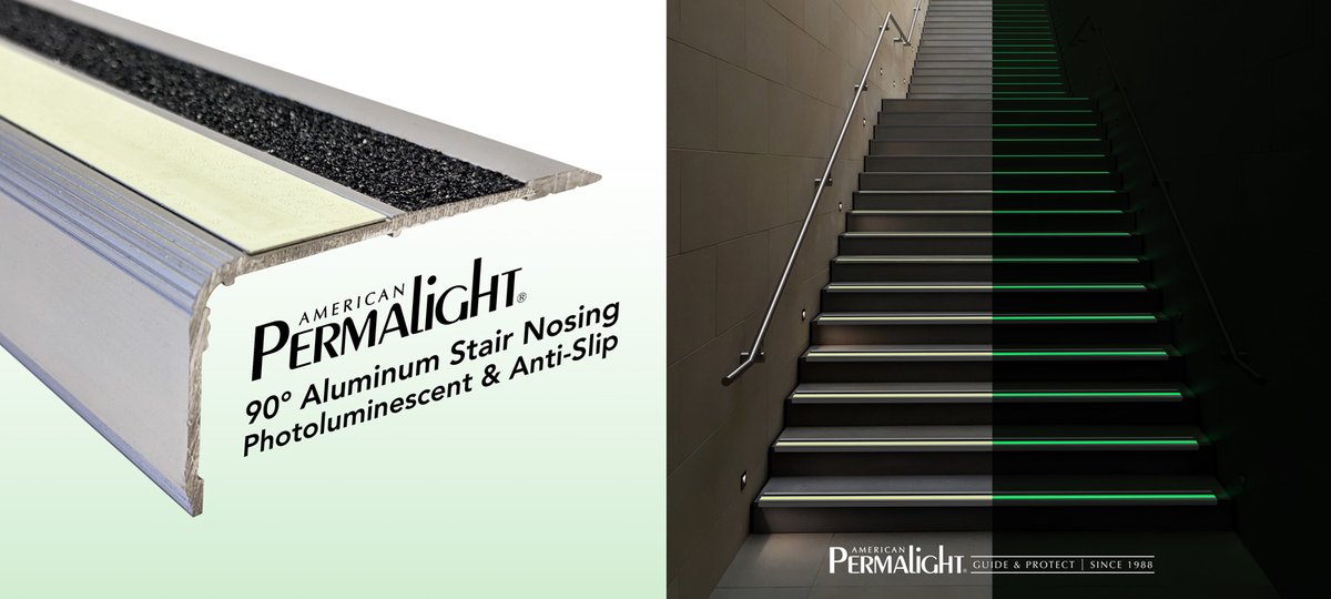 ameripermalight's tweet image. Thanks @parkingtoday for posting about our #aluminum #nosing for #stairsteps! #photoluminescent &amp;amp; #antislip for your #safety needs 👍 blog.parknews.biz/2020/01/introd…