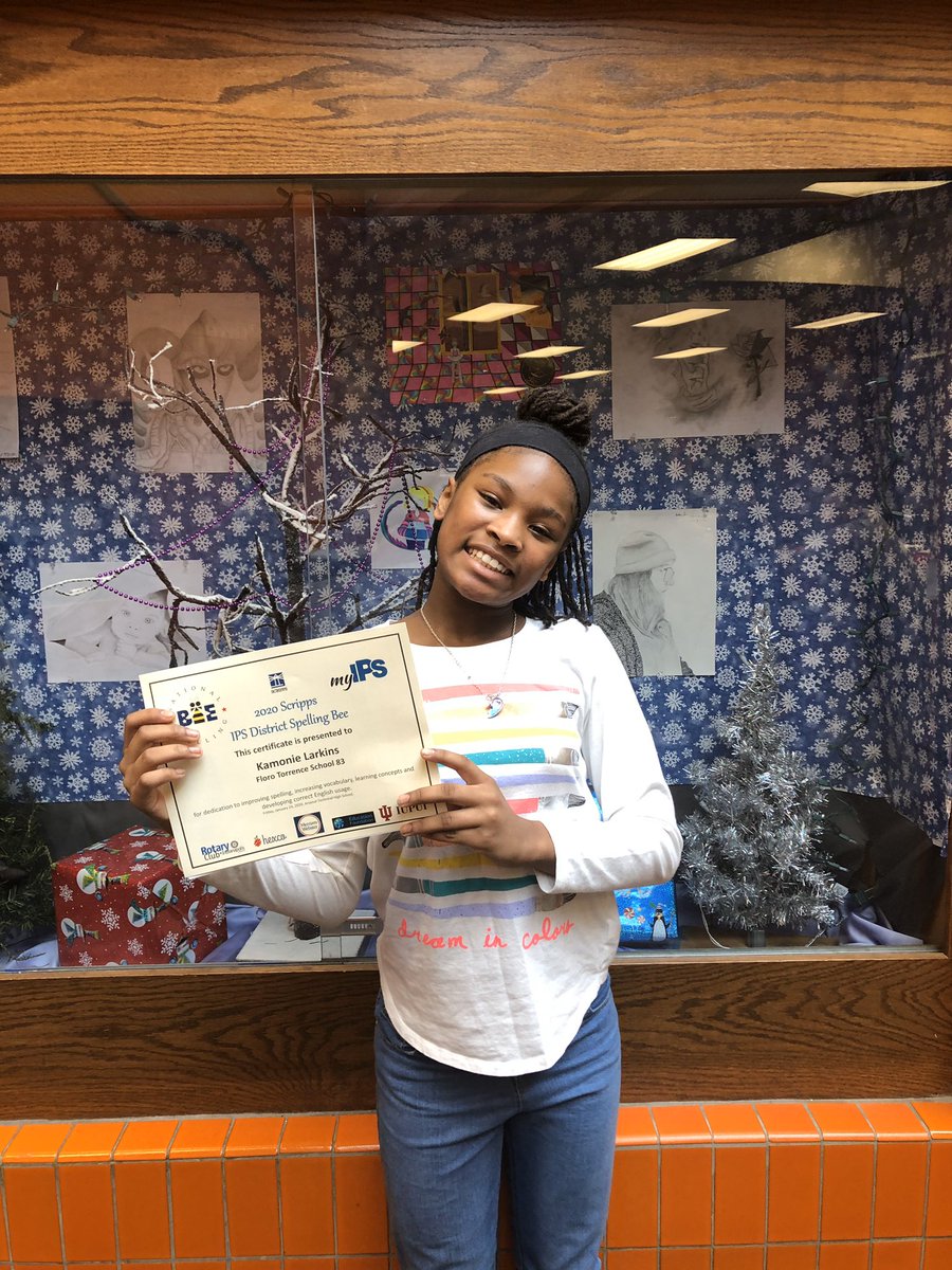 IPSTorrence83's tweet image. Congratulations to KL 14th in the District and First in our hearts  #IPSSpellingBee2020