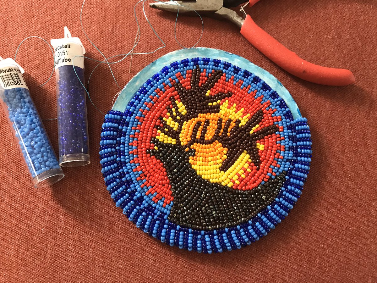 quailkwe's tweet photo. Listening to the lesson while #beading in the #waaban #Indigenouseducator program, York U #indigenousknowledge #indigenousartist @UIEC_Tdsb https://t.co/hLDI84ROoQ