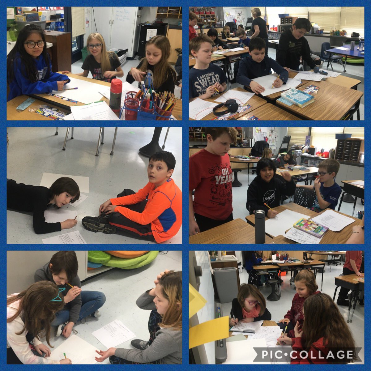 ThoreyEllis's tweet photo. Working  together to design a tornado safe room. @HSDHurricanes https://t.co/5ABwZjaeDq