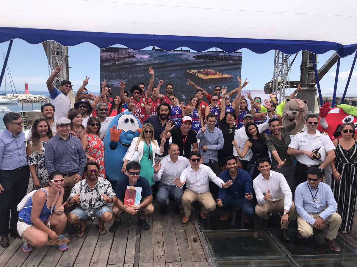 CreoAntofagasta's tweet photo. Con el grito de ¡Yo Creo en Antofagasta! quedan oficialmente inaugurados los #JuegosDelMar2020 🌊👏
Gracias a tod@s los que han hecho posible esta iniciativa. ¡Los esperamos este fin de semana!
#YoCreoEnAntofagasta 
#YoCreoEnElDeporte https://t.co/UUFqBw6SgN