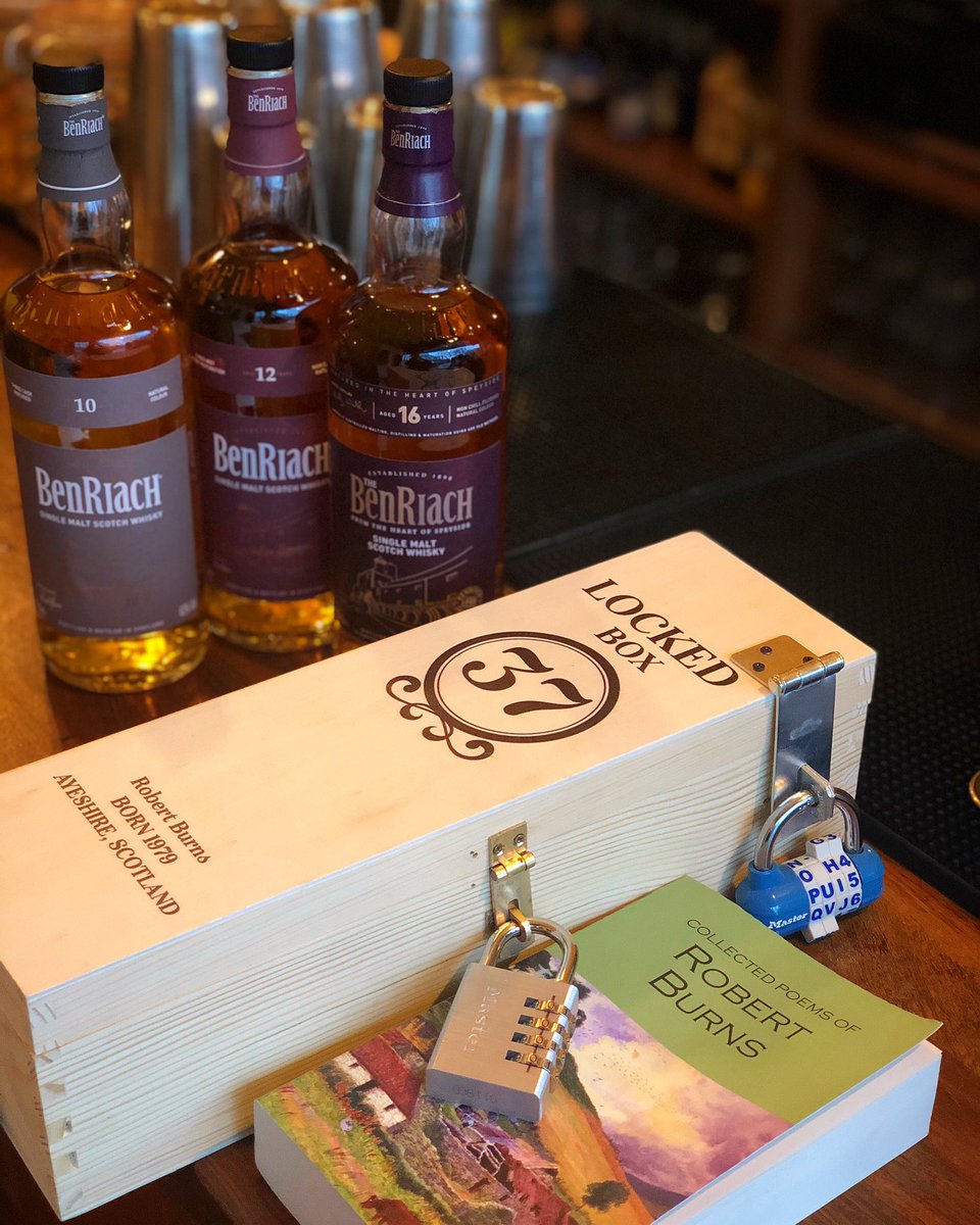 thepickled0live's tweet photo. We are looking forward to our Burns Night Celebrations tomorrow!!

We still have tickets left for our @benriach tasting, and we have a #lockedbox challenge this weekend for anyone who fancies flexing their brain power.

Thank you to @lockedescapes for kindly gifting us this box. https://t.co/eKFTZ73PyO