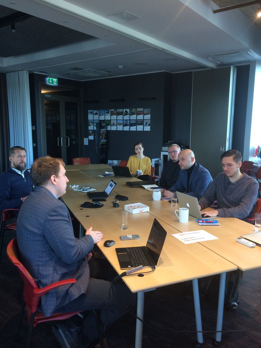 DFRLab's tweet photo. This week in #Estonia, @nikaaleksejeva and @r_osadchuk taught #DigitalSherlocks from @ICDS_Tallinn and @propastop how to spot bots and trolls on #socialmedia. Thanks to the #ZincNetwork for hosting us! https://t.co/w1v0G5KE7i
