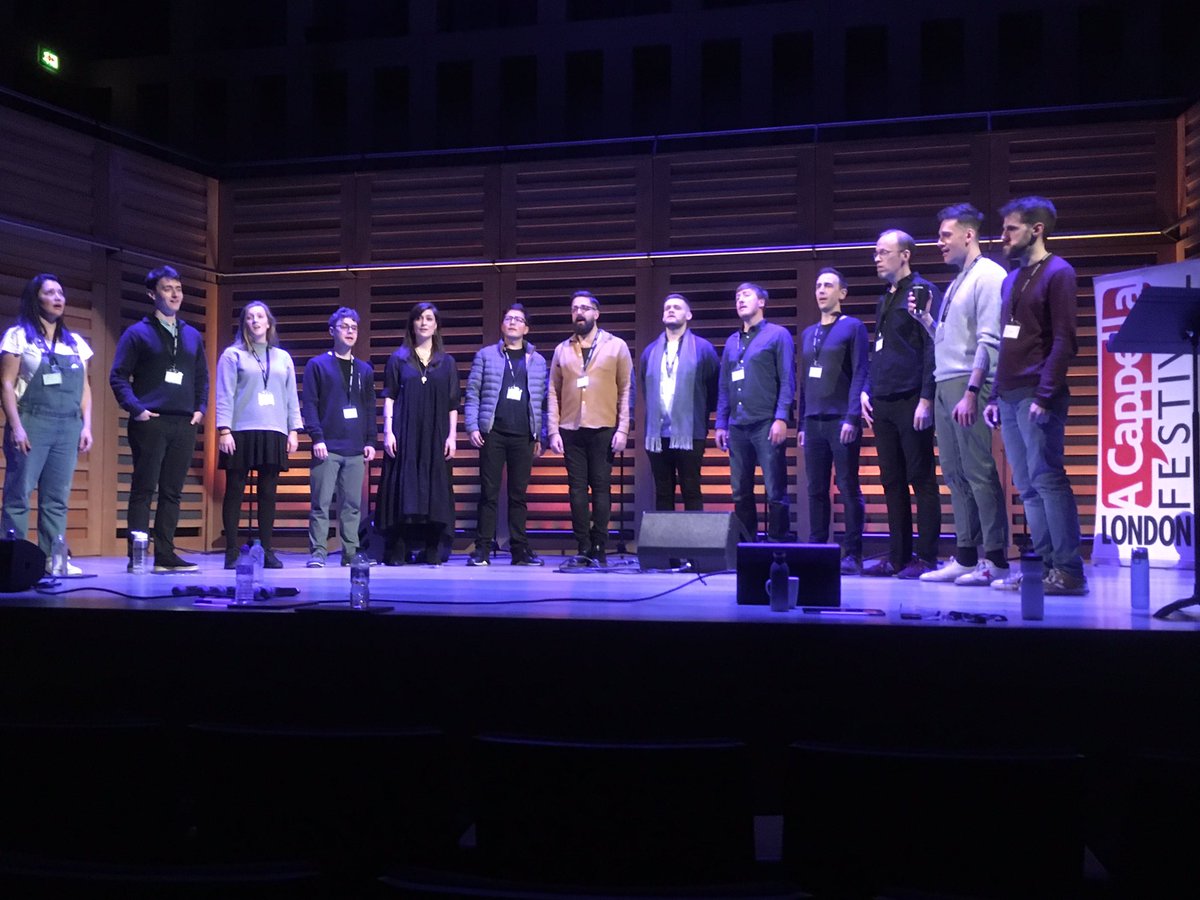 Londonacappella's tweet photo. Look who is on @KingsPlace stage ... @swinglesingers @kingssingers #LACF2020 https://t.co/xUYp1UPN7C
