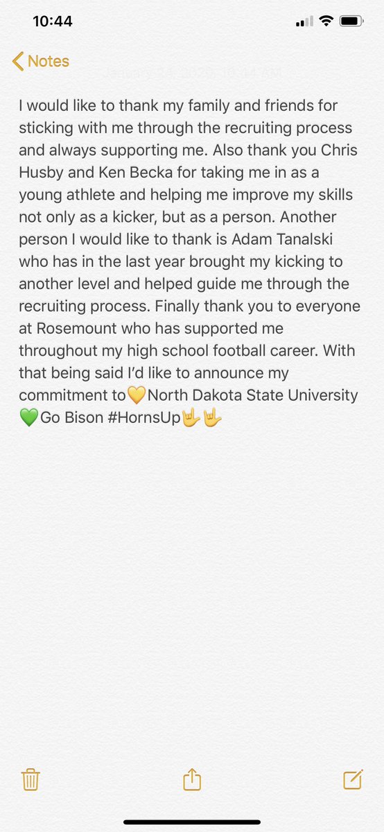 NathanWhiting45's tweet image. Excited to announce my commitment to NDSU🔰🤟#HornsUp #GoBison @SpecialTeamsFB @TCTitan2 @HKA_Tanalski @TeamJacksonKick @CoachGrantOlson @Coach_Entz @NickGoeser