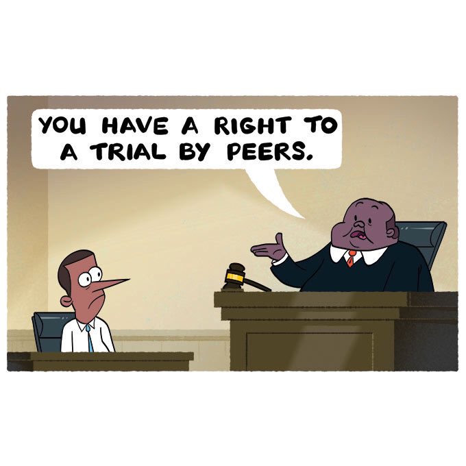 toonholechris's tweet photo. Trial by peers https://t.co/J4TXOnSRrE