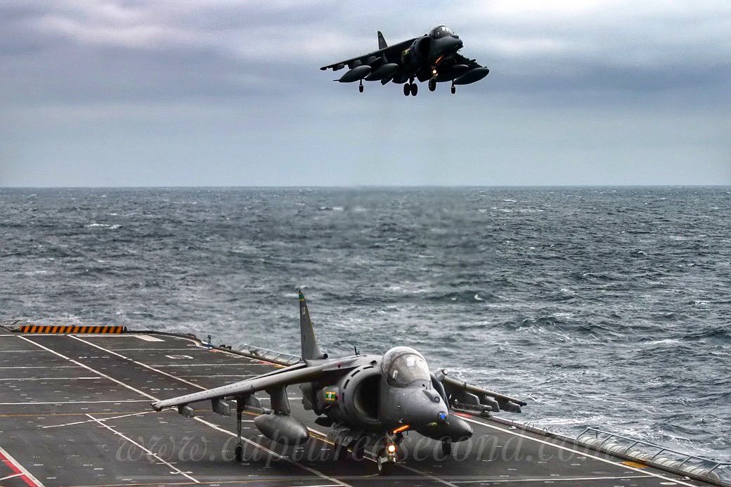 Landing onboard HMS Illustrious, 2006. #raf #royalnavy #harrierfriday #harrier #airpower #aviation #avgeek #captureasecond <a href="/HarrierPres/">Harrier preservation</a> <a href="/IllustriousAsso/">HMSIllustriousAssoc</a>