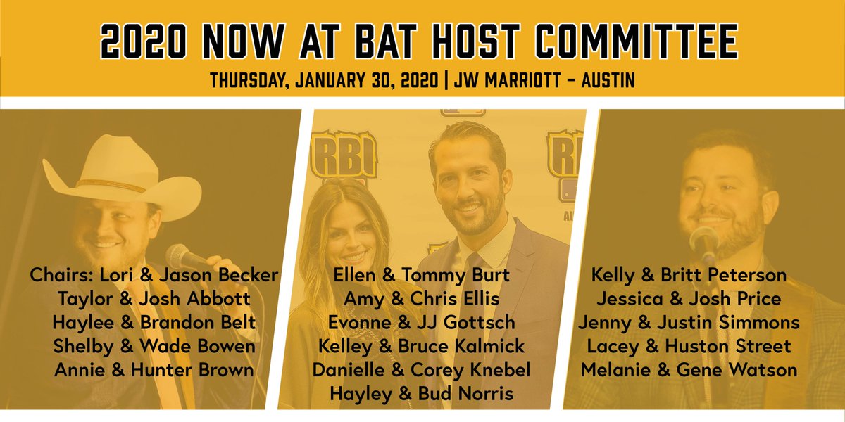 rbiaustin's tweet photo. ONE WEEK until #NowatBat20! We're honored to have an all-star group of men and women serve as our Host Committee and can't wait to see what the Lord does next Thursday night in and through our guests!
https://t.co/OUPRqsTwL7 https://t.co/V7fsE3pz0T