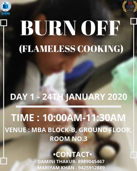 shim_bhopal's tweet photo. Eating is necessary but cooking without flame is an art!!
Be ready for the BURN OFF (Flameless cooking) activity
For more updates:
Visit our FB page: SHIM
Insta : @shim_bhopal
Website: https://t.co/VMD2GLeKLB
#jsscarnival2020
#shimbhopal
#shimlife #10yearsofshim https://t.co/VeSEcntBhl