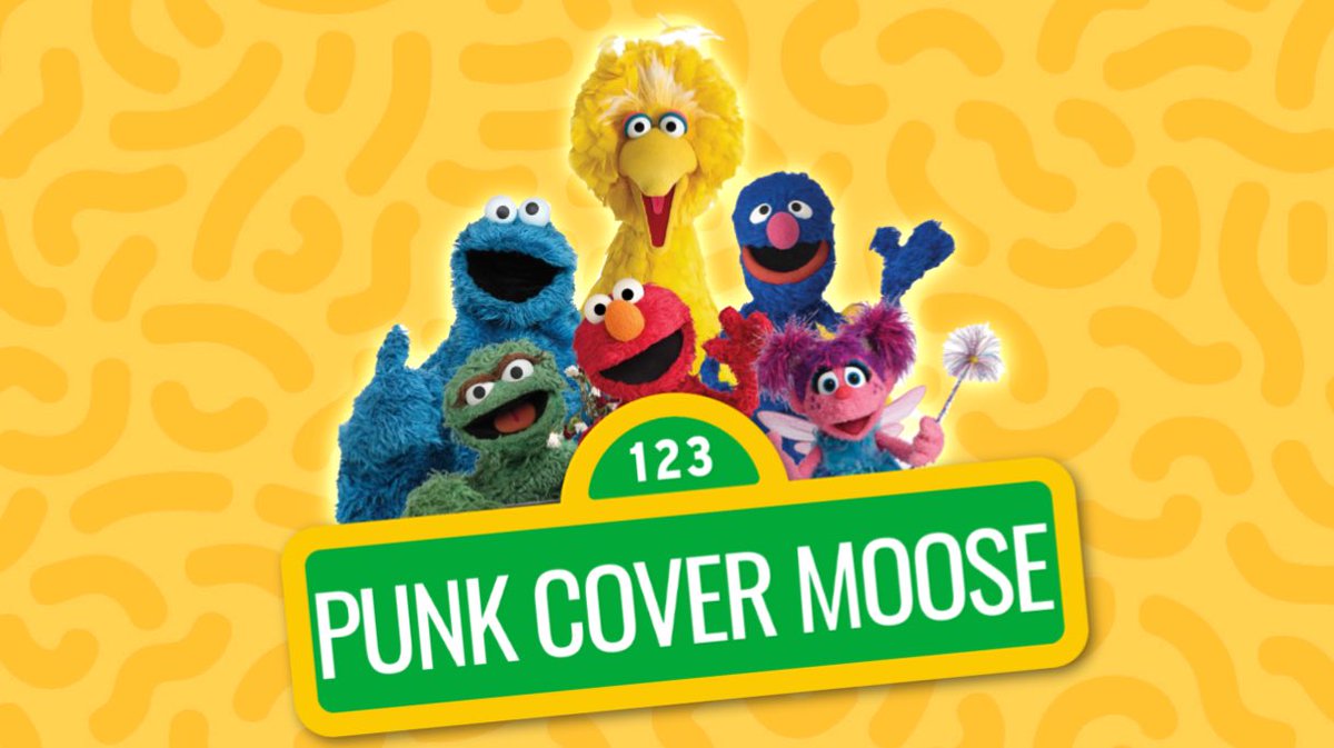 punkcovermoose's tweet photo. If @sesamestreet was #poppunk #skatepunk! Watch> https://t.co/NWoMgLF0gv #punkcovers #punkcovermoose https://t.co/X71GWJcEDW