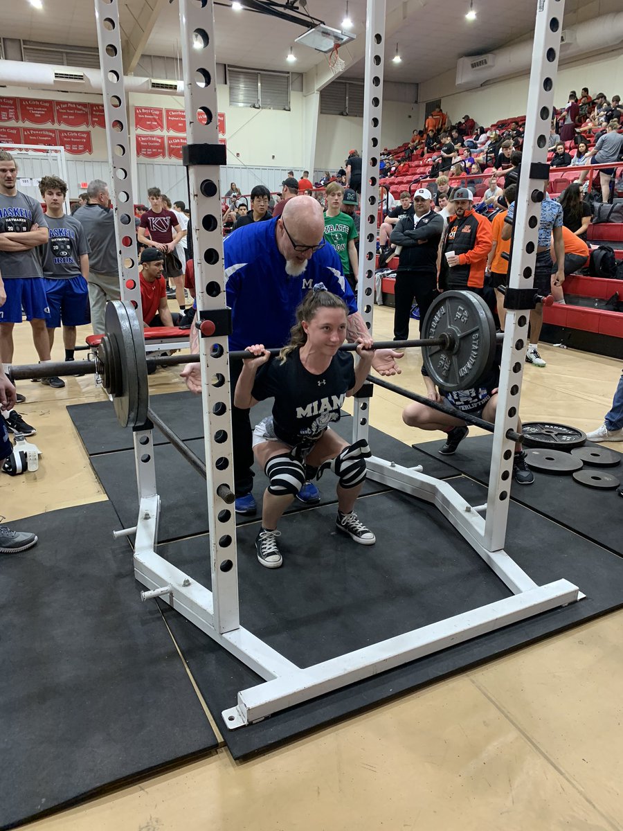 Reigning state champ Jade White with a new squat PR!!
<a href="/WardogAthletics/">Miami Wardog Athletics</a> <a href="/coach_cdavis/">Chad J. Davis</a> <a href="/WardogSports/">Wardog Sports</a> <a href="/mpswardogs/">Miami Public Schools</a> <a href="/MiamiHighSchool/">Miami High School</a>