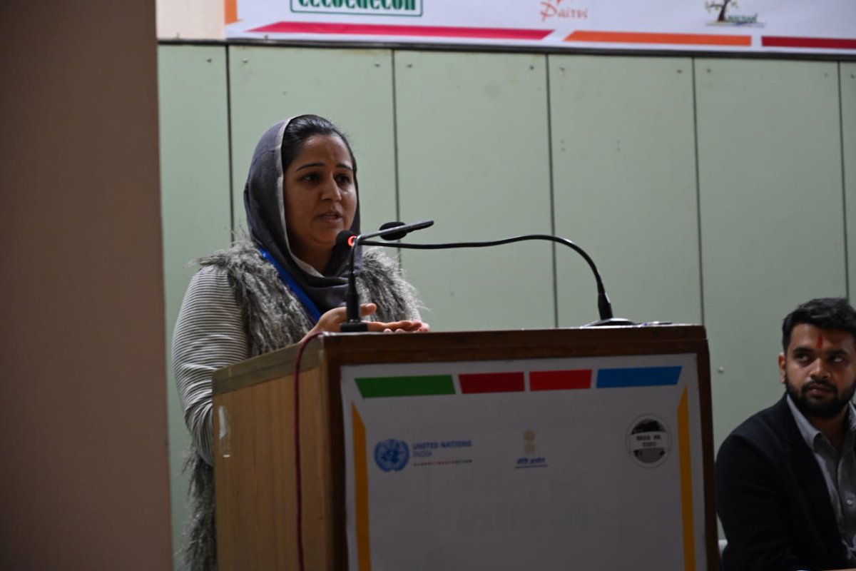 Consultations leading to #IndiaVNR2020 is a rich process. It is for you to listen to voices from your community and find solutions together. It is for us to hear your challenges, especially the women farmers. Thank you for coming out today: Lubna Sayeed, @wadanatodo.  