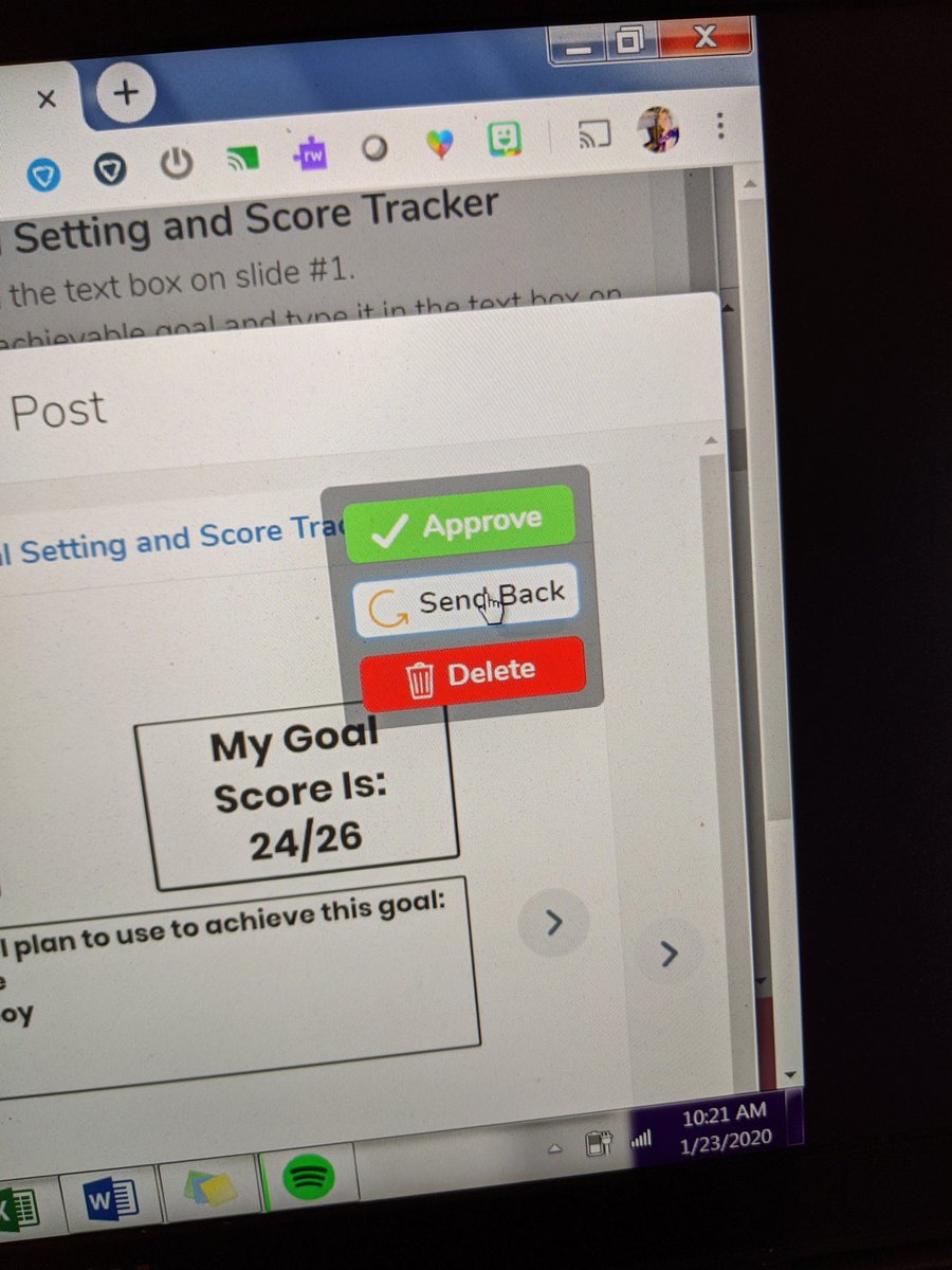 A student accidentally submitted a <a href="/Seesaw/">Seesaw</a> activity that was supposed to be drafted. There was a work around for this before, but thanks to the new SEND BACK BUTTON (🙌🙌🙌) it's SO EASY for me to, well, send it back to them! #GameChanger #itsthelittlethings #SeeaawAmbassador