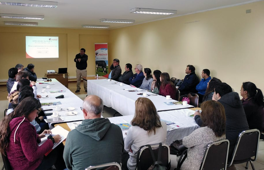 COOPRINSEM's tweet photo. En #PuertoVaras @COOPRINSEM efectuó charla sobre el #Índice #Genético #Vel, herramienta de #selección #genética desarrollada por sus áreas de #ControlLechero y Reproducción e #Inseminación #Artificial

👉https://t.co/tJBiCXy7la
#bovino #Chile #productores #campo #lecheros #agro https://t.co/vng0MN9KHJ