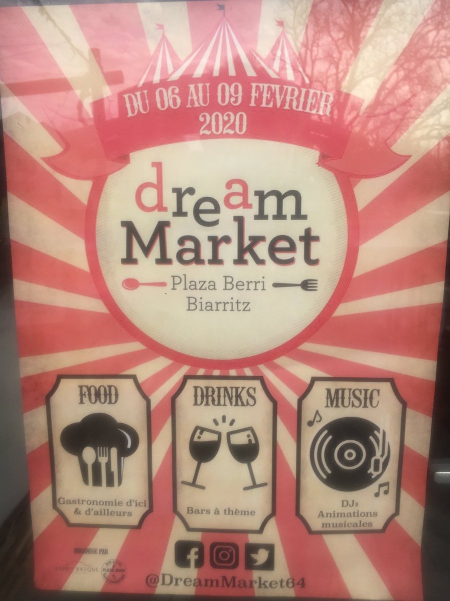 Cette année encore Le Mourisko sera présent au dream Market du 6 au 9 février au Plaza Berri à Biarritz