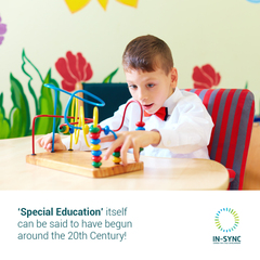 insync_hyd's tweet image. Scientific attempts to educate children with intellectual disabilities originated in France around 1807 &amp;amp; have been improving over time. Special Education is a form of therapy that helps your child to handle challenges which conventional education poses to him. #FridayFeeling