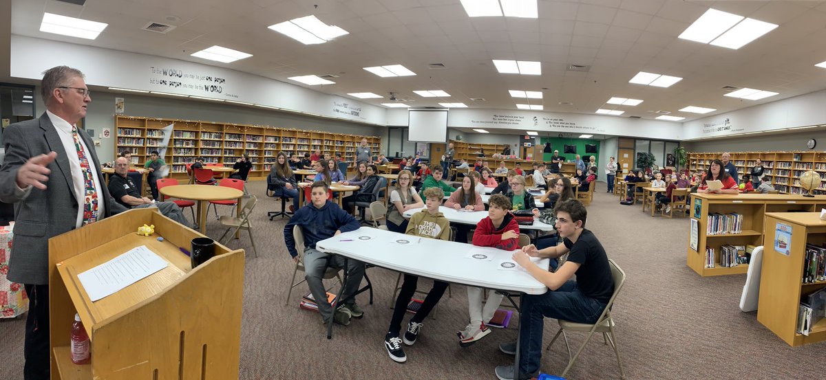 tweecher100's tweet photo. The 32nd annual Geography Bee is underway at MSC.  80 contestants have earned their way into the finals! ⁦@center_grove⁩ ⁦@MSCPrincipal⁩ #theMSCway https://t.co/B4Gor9BjSe