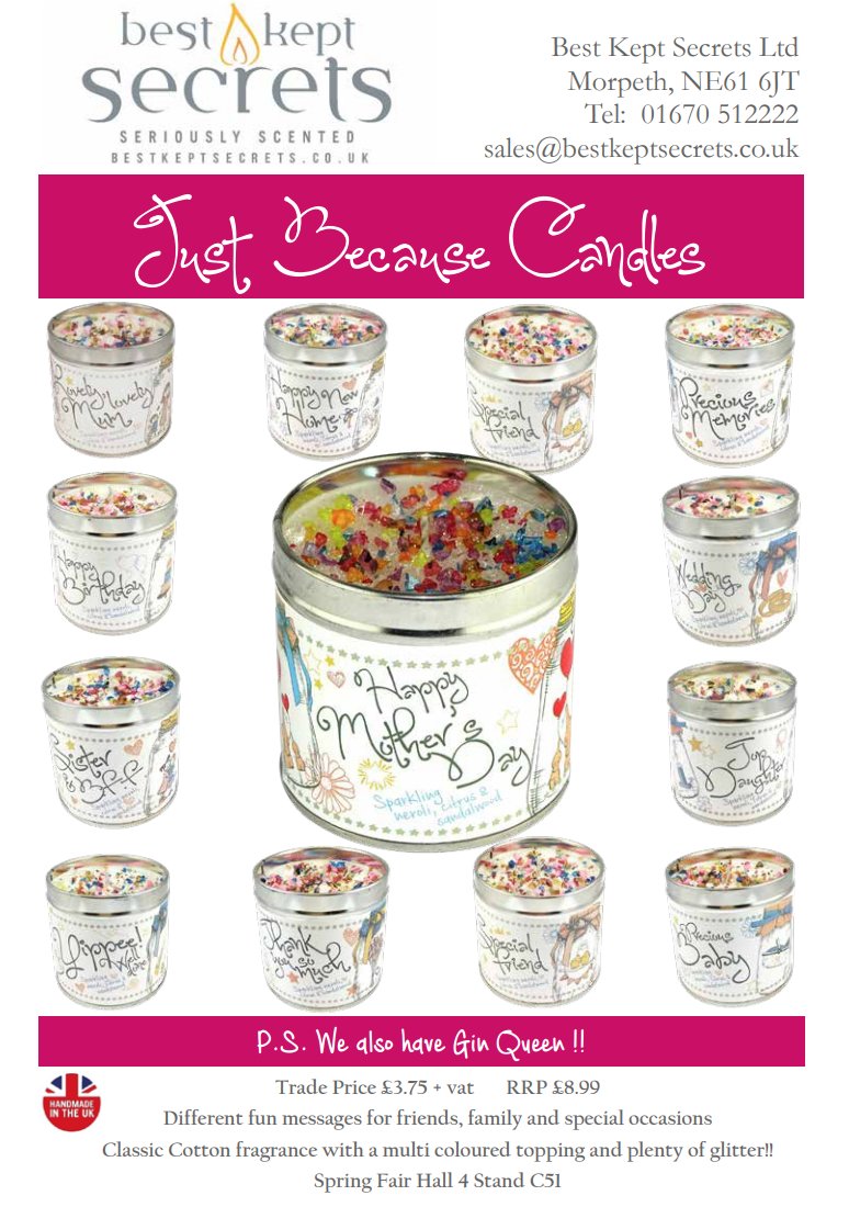 gift_focus's tweet photo. Scented glitz n glamour from @bkscandles    #Handmade ##candles and soap from the heart of Northumberland. see n "sniff" @SpringAutFair https://t.co/HWqmq0PUIN