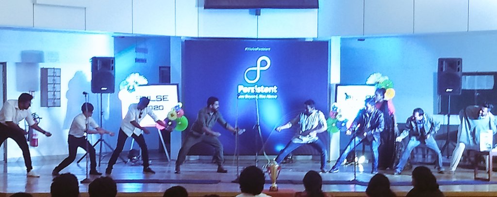 girish_bharne's tweet photo. #Pulse finale #PSLGoa, superb skits by the 4 superbly talented teams to begin the evening.@Persistentsys https://t.co/NcCCbVpOhF