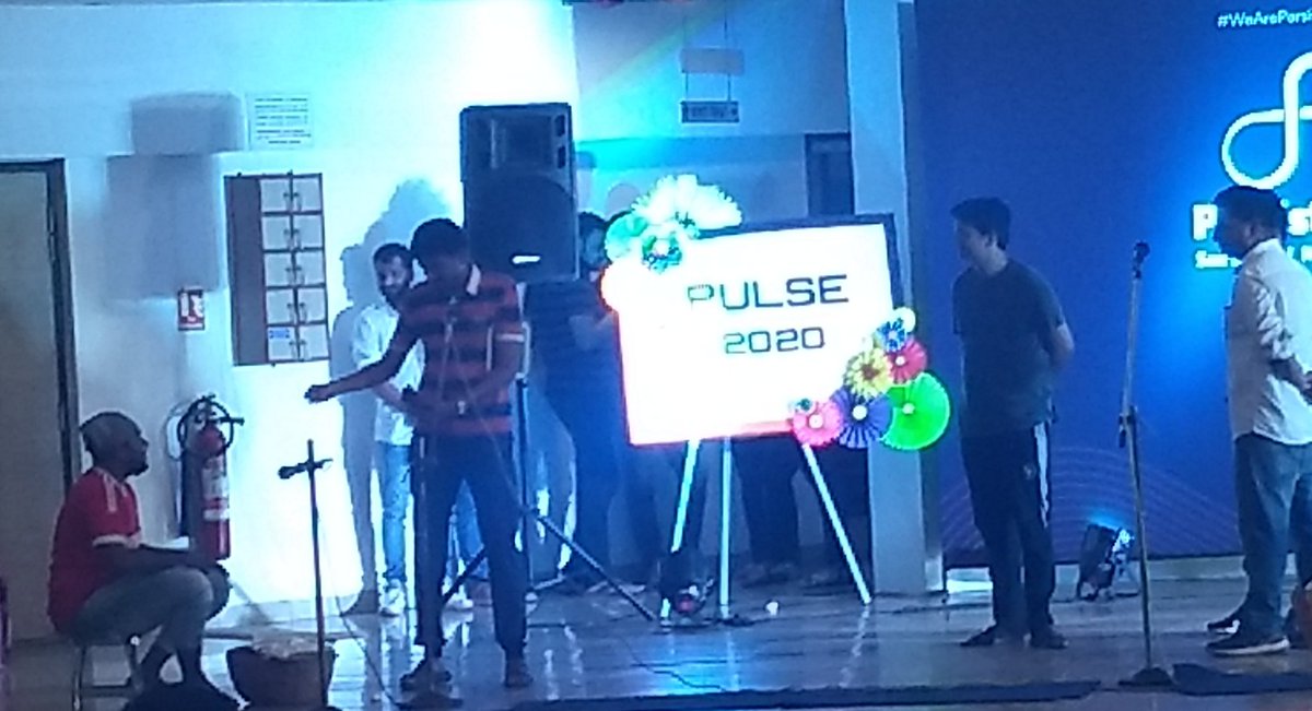 girish_bharne's tweet photo. #Pulse finale #PSLGoa, superb skits by the 4 superbly talented teams to begin the evening.@Persistentsys https://t.co/NcCCbVpOhF