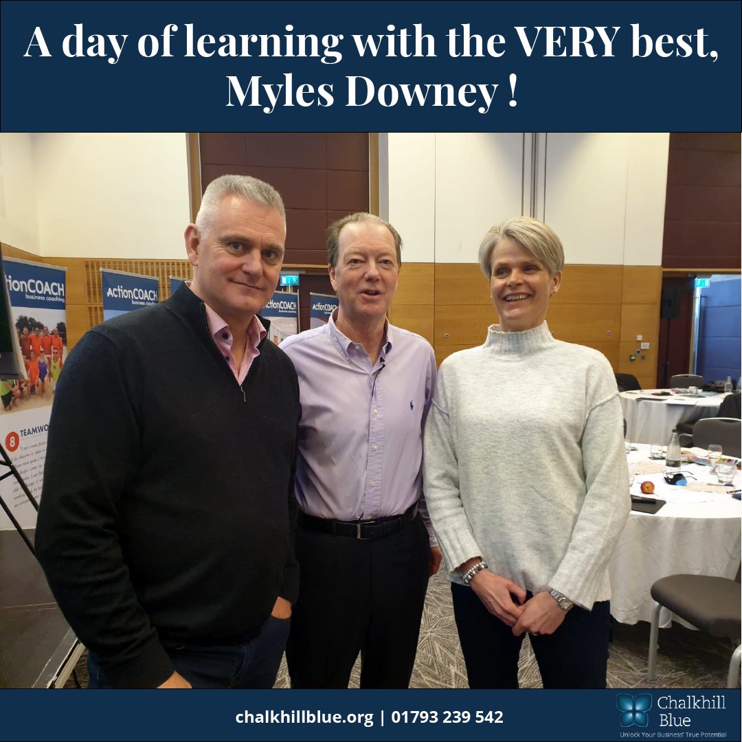 ChalkhillBlue_'s tweet photo. What an INCREDIBLE opportunity! The coaching team are at conference today learning from the VERY best in the coaching industry, none other than @mylesdowney!  

This is a great opportunity for our team to learn &amp; improve in order to deliver only the BEST for our clients. https://t.co/tkxelF4bTe