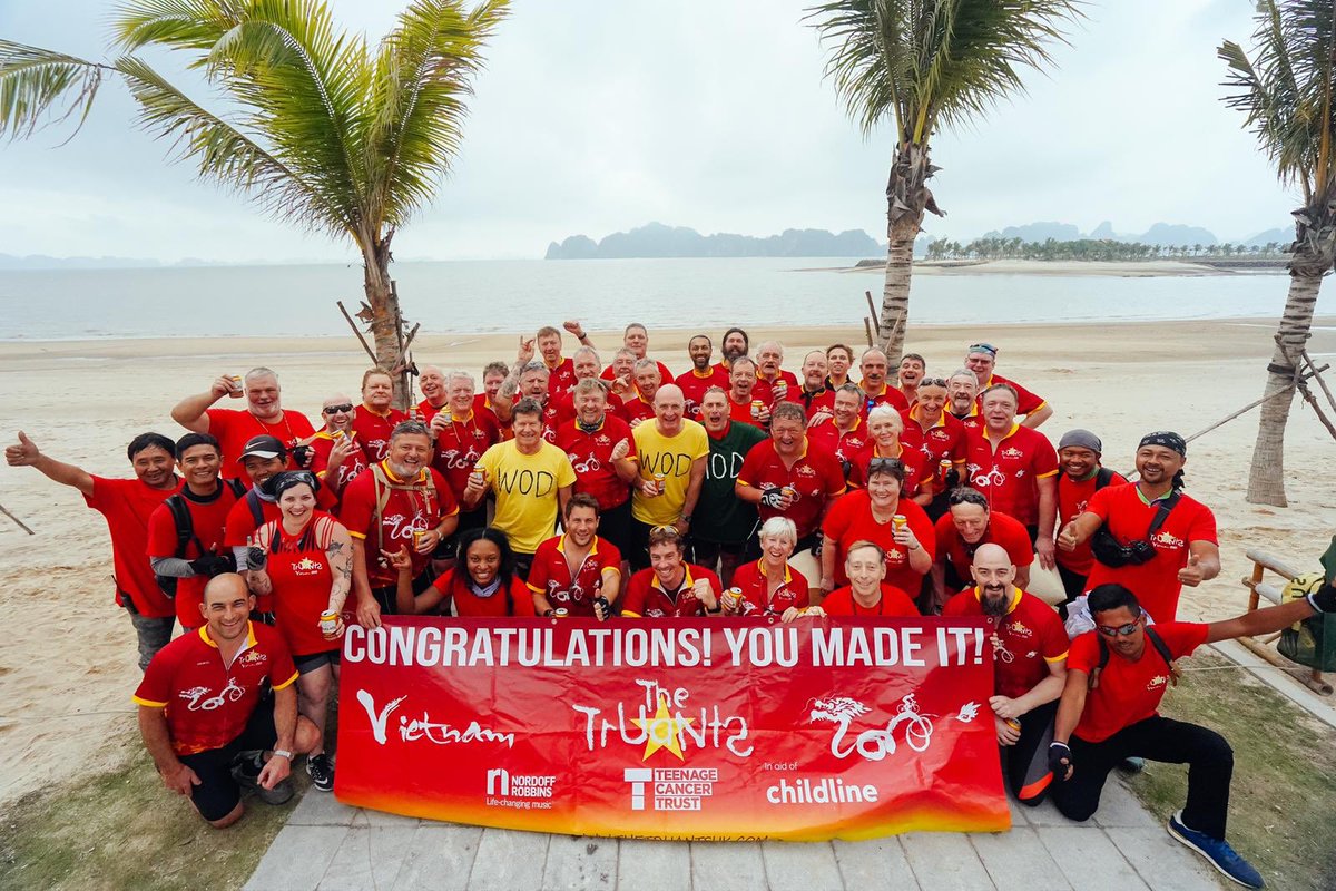 WE DID IT!! 220km in 3 days.. £648,000 raised by The Truants so far, still time to donate! Brutal ride, but the pain was worth it seeing the huge number going to support the amazing work of the three children’s a charities ❤️ <a href="/TeenageCancer/">Teenage Cancer Trust</a> @NordoffRobbins1 <a href="/ISPCCChildline/">ISPCC</a>