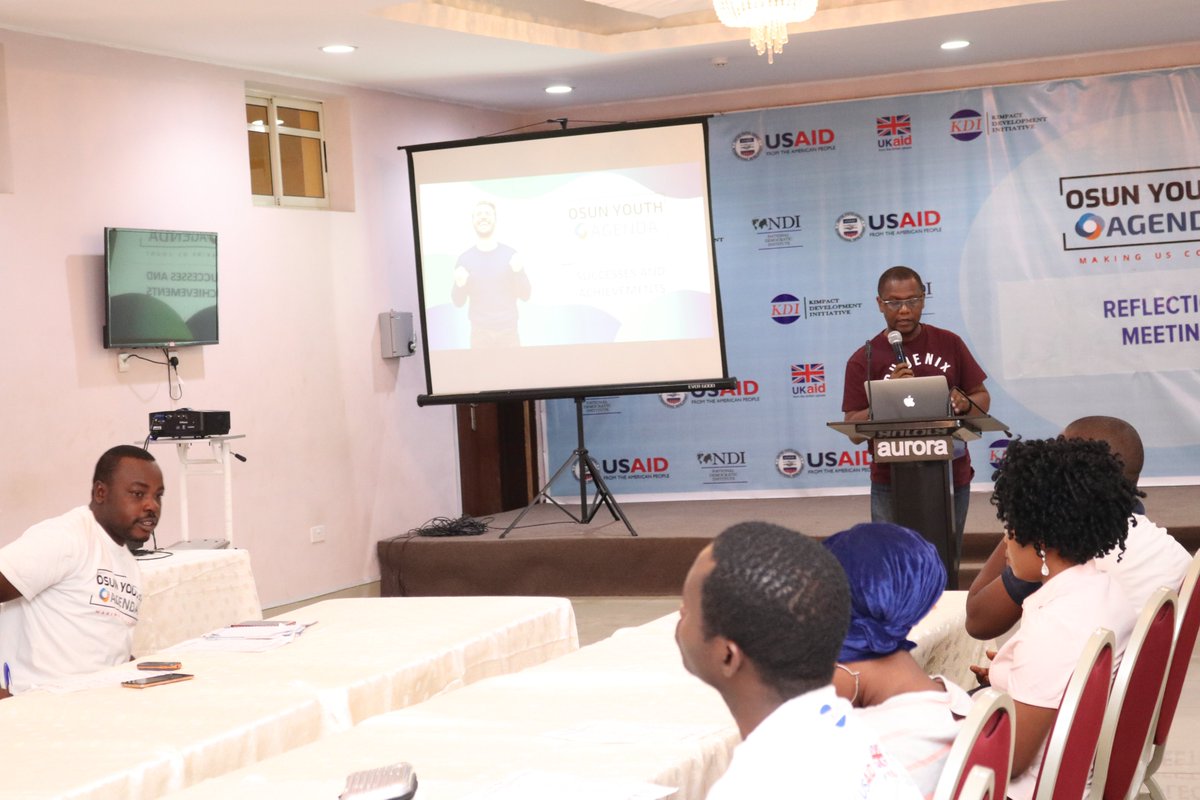 Kimpact_Global's tweet photo. #OsunYouthAgenda 
Observation, Challenges, Stories and lessons learnt from #OsunYouthAgenda advocacy were shared with 
@bukolaidowu the ED and @KDI_ng in #OsunYouthAgenda #Reflectionmeeting. https://t.co/jlV9sgUeKk