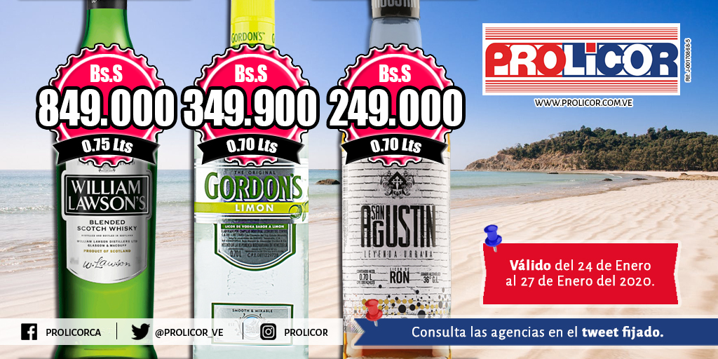 PROLICOR_VE's tweet photo. Porque sabemos lo que te gusta... tenemos esta #Promo para que disfrutes del fin de semana de la mejor manera. Consulta las agencias donde aplica en el tweet fijado.
#Prolicor #LicorDeRon #Promocion #Ron #FinDeSemana #Whisky #Siguenos https://t.co/YLuEAwTust