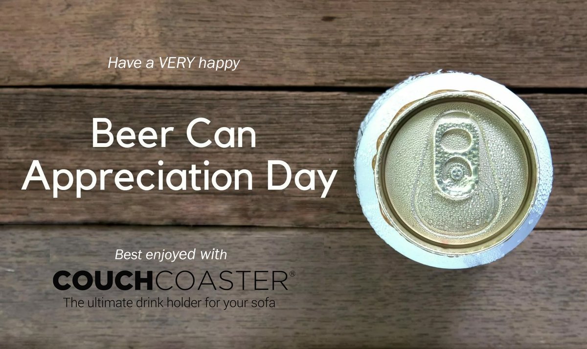 couchcoaster's tweet photo. What better way to celebrate Beer Can Appreciation Day than heading home after work today and cracking open a cold beer? Best enjoyed in a CouchCoaster of course! #beercanappreciationday #beer #beercan #friday #fridayvibes #fridaynight #fridaymood #chilling #couchcoaster https://t.co/paxLNk3MAu
