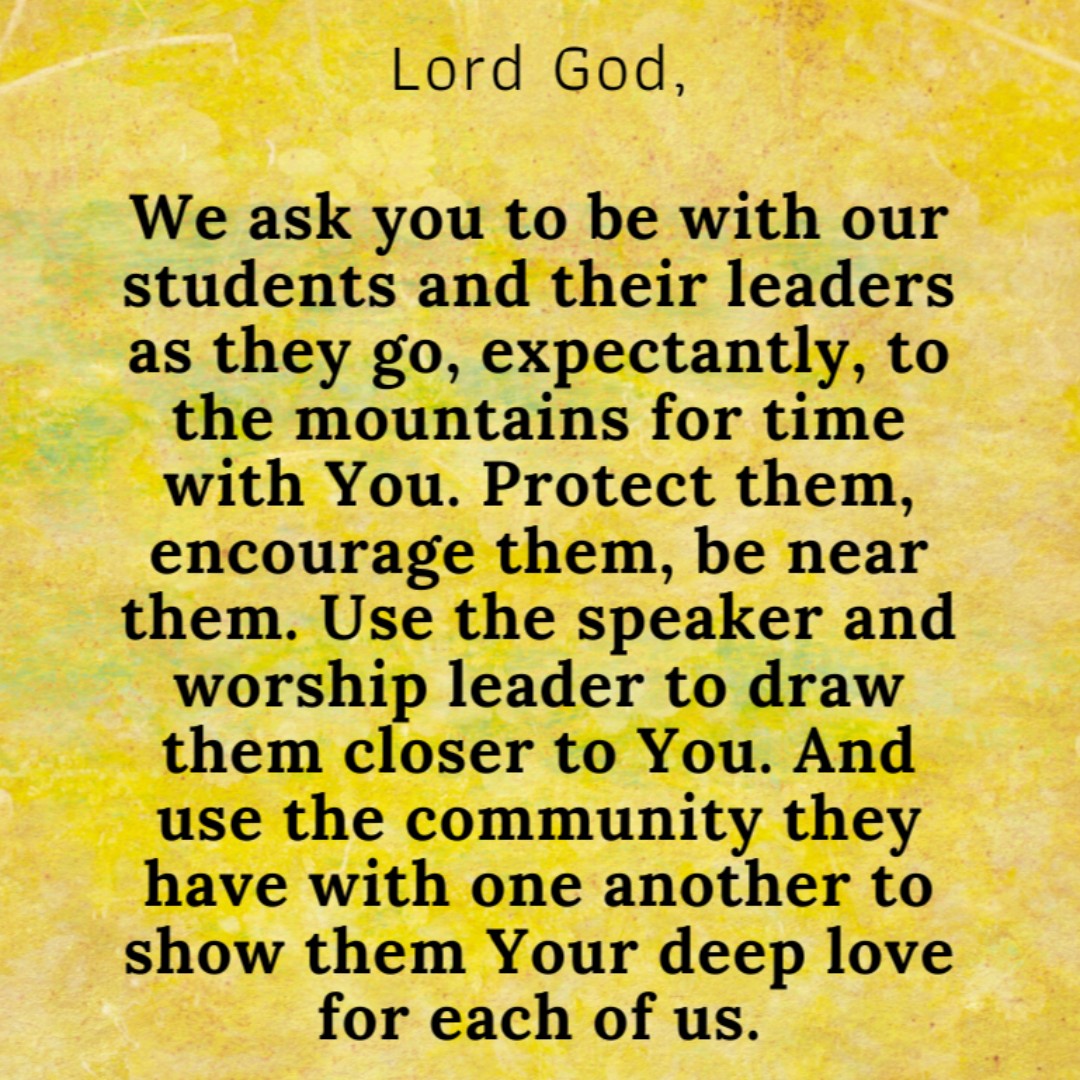 ChurchStreetUMC's tweet photo. Sending a special prayer for safe travel, renewal, and sweet, sweet time with the Lord to all Youth attending Resurrection this weekend. Amen!

#rez2020 https://t.co/KdlGuoIwkN