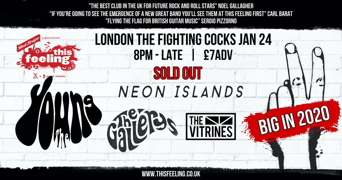SOLD OUT! Wheeey, see you there! <a href="/This_Feeling/">This Feeling</a> <a href="/redstripeuk/">Red Stripe UK</a> @PirateStudiosUK