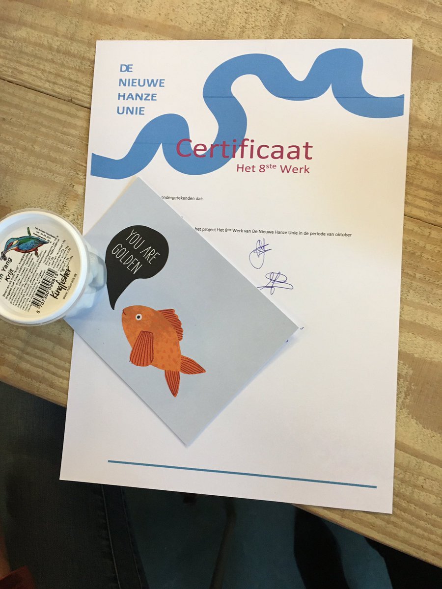 Presentatie van gaaf onderwijsproject van @NieuweHanzeUnie met studenten <a href="/Cibap/">Cibap vakschool</a> <a href="/Deltion/">Deltion_nieuws</a> en trainees <a href="/Talentenregio/">Talentenregio</a> in kader van project #LEADER <a href="/ProvOverijssel/">Provincie Overijssel</a> . Afronding van opdracht voor het8stewerk.nl in <a href="/gemKampen/">Gemeente Kampen</a>