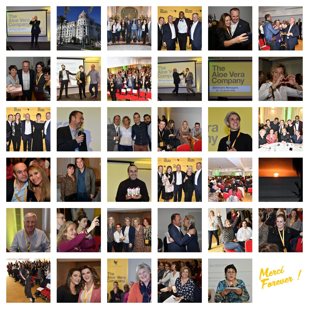 ForeverFranceHQ's tweet photo. #Événement #EnModeForever #TheAloeVeraCompany
Petit #BestOf photos de notre Séminaire Managers Forever France 2020 à Nice ! Un cadre d'exception, des workshops dans une ambiance détendue, beaucoup (beaucoup) de partage et même quelques bougies soufflées tous ensemble... https://t.co/ePvug9acWa