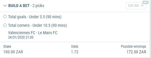 StormBets's tweet photo. Bet for France Ligue 2 tonight. My forecast model shows odds of 1.36 for this combo. Good value. 1 point stake #footballtips #valuebet #stormbets https://t.co/fKyiknOHJC