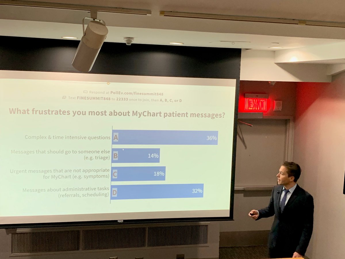 Duke Cardiology Fellow Jedrek Wosik uses real time polling as part of his Duke Medicine Grand Rounds presentation.