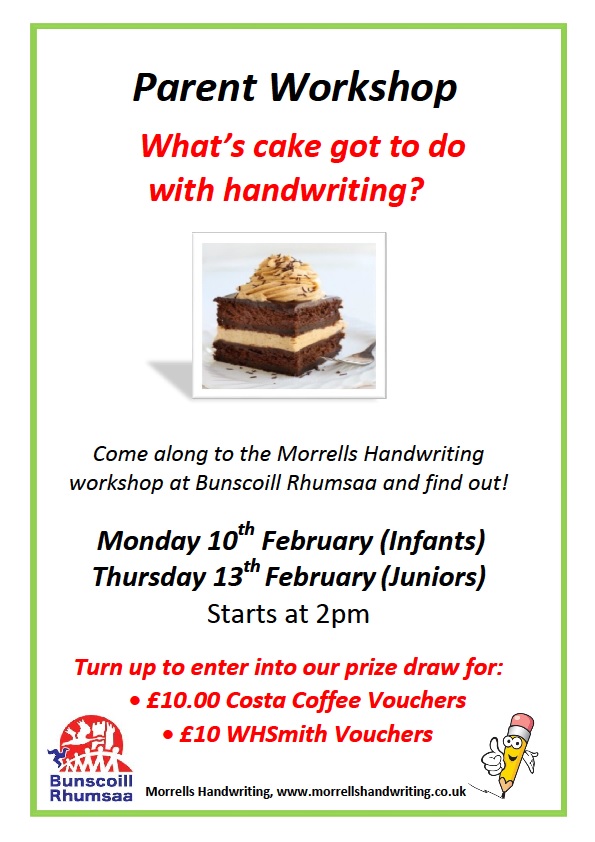 Bunscoill Rhumsaa (@rhumsaaprimary) on Twitter photo We are delighted to be hosting a Handwriting Workshop for Parents alongside Morrells Handwriting (<a href="/MorrellsHand/">Morrells Handwriting</a>) in February - come along for some great advice and tips to support your child's handwriting! We are delighted to be hosting a Handwriting Workshop for Parents alongside Morrells Handwriting (<a href="/MorrellsHand/">Morrells Handwriting</a>) in February - come along for some great advice and tips to support your child's handwriting!