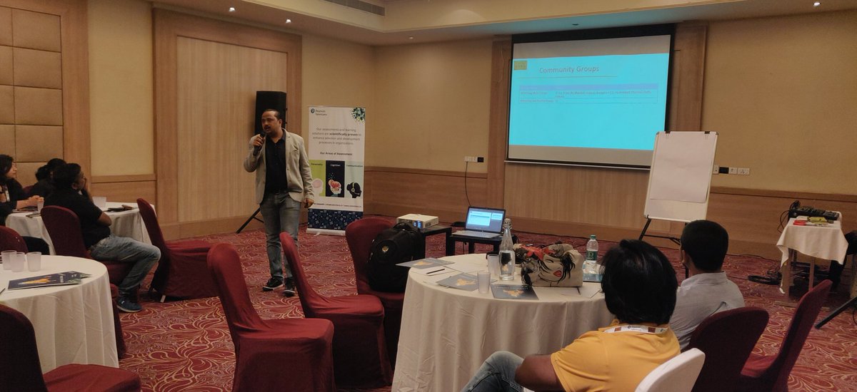 Sarangbrahme's tweet image. .@sourcingbhaijan kick starts the #TALeadershipHuddle with full house.