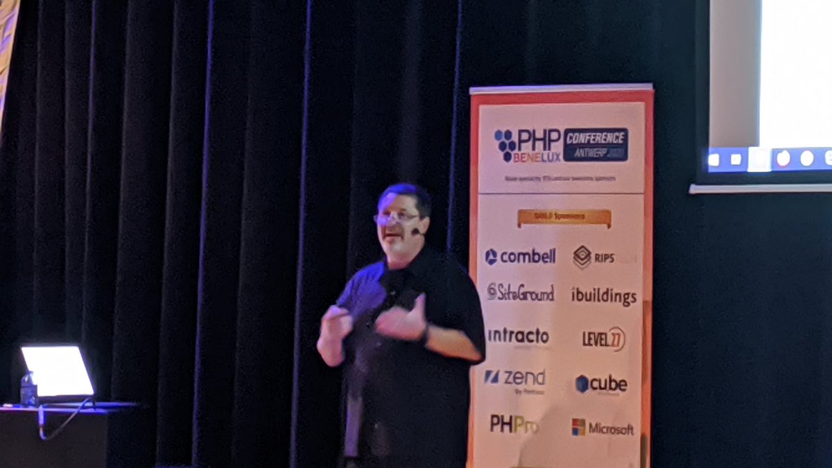 tdutrion's tweet image. &quot;The code without community is nothing.&quot; is probably the one single sentence of @CalEvans from his keynote at #PHPBNL20 that sums up why I do PHP on a daily basis. I do hope that code hipsters will get that at some point 😅