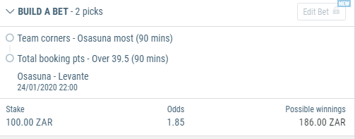 StormBets's tweet photo. Bet for #LaLiga tonight. My forecast model shows odd of 1.57. Good value bet in my opinion. #footballtips #valuebet #stormbets https://t.co/frwXNMLkDJ